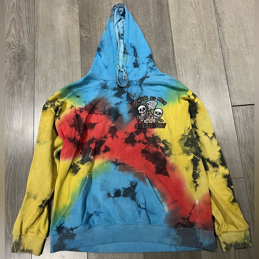 Tie-Dye Assholes Live Forever Graphic Hoodie